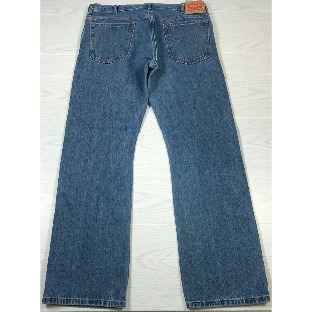 Levis 517 Bootcut Jeans Men 38x34 Blue Medium Wash Western Workwear Denim Cotton